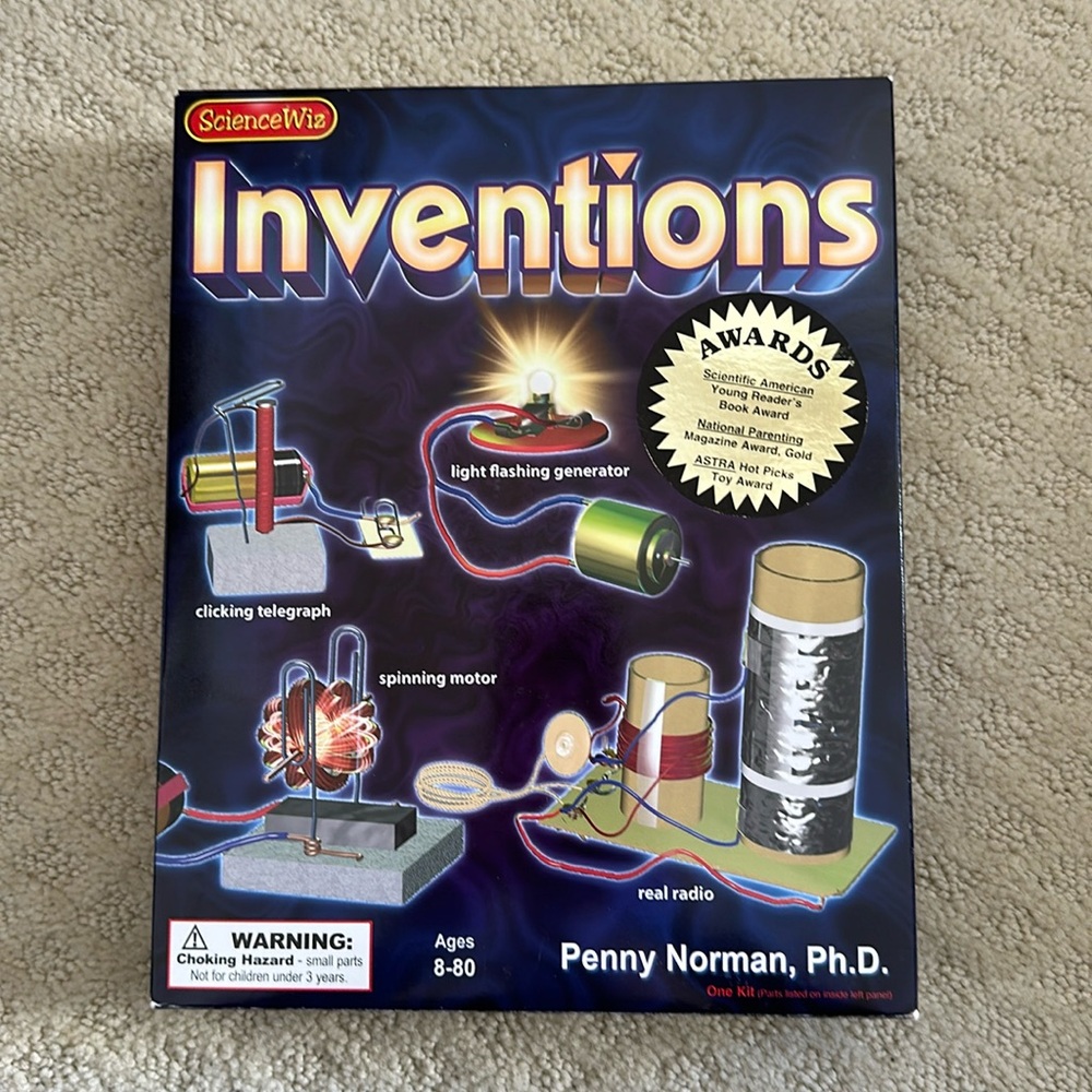 NIB Science Wiz Inventions Kit with Book Ages 8+